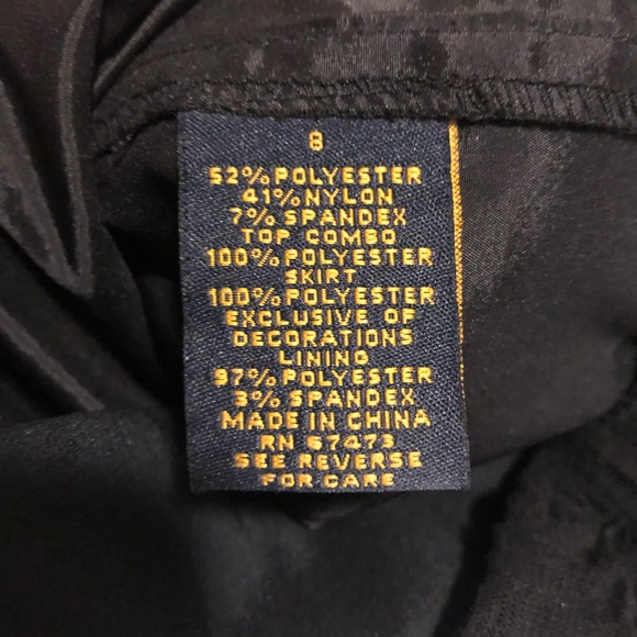 Black Floral Cocktail Dress - Picture 7 of 10